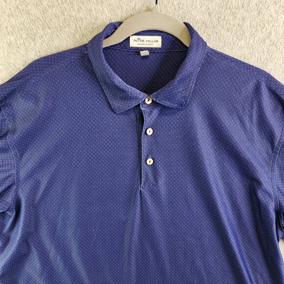 Peter Millar Shirt Mens L Martini Glasses Summer Comfort Golf Polo Performance - Picture 12 of 12